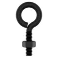 Anclaje perno de anillo con tuerca 1/4" x 2" negro National Hardware N820-095
