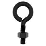 Anclaje perno de anillo con tuerca 1/4" x 2" negro National Hardware N820-095