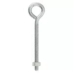 Anclaje perno de anillo con tuerca 1/4" x 4" galvanizado National Hardware N221-127