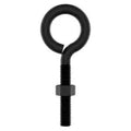 Anclaje perno de anillo con tuerca 3/8" x 4" negro National Hardware N820-105