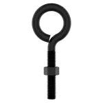 Anclaje perno de anillo con tuerca 3/8" x 4" negro National Hardware N820-105