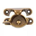 Cerrojo para ventana tipo media luna V600 laton antiguo National Hardware N148-809