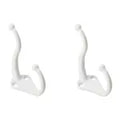 Gancho para ropa y sombrero blanco National Hardware N248-369 (2 por paquete)
