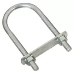 Gancho U con placa #526-5/16" x 1-3/4" x 4-1/4" galvanizado National Hardware N222-158