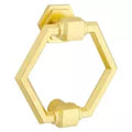 Llamador de puerta Powell 4" oro cepillado National Hardware N336-708