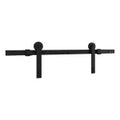 Riel para puerta corrediza 72" negro mate National Hardware N700-001