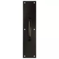 Tiradera de manija con placa 3-1/2" x 15" bronce aceitadoNational Hardware N270-402