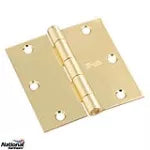 Bisagra de puerta 3-1/2” x 3-1/2” bronce pulido 512 National Hardware N400-015 (2 por paquete)