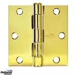 Bisagra de puerta 3” x 3” bronce pulido 512 National Hardware N400-021 (2 por paquete)