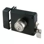 Llavin doble paso de sobreponer 175 negro izquierdo Fanal V1-175PGOI