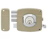 Llavin triple de sobreponer Rimlock 101 beige izquierdo Fanal 91010-346