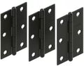 Bisagra de puerta tipo libro 3" x 3" negro mate Fanal N888-026 (3 por paquete)