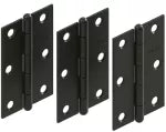 Bisagra de puerta tipo libro 3-1/2" x 3-1/2" negro mate Fanal N888-027 (3 por paquete)