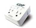 Protector de voltaje 2 tomas para refrigerador 1800W 15A 120VCA 350J CDP R-PP2R