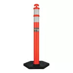 Poste delimitador de 115 cm de alto con base y reflejante Truper POS-115 / 101666