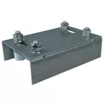 Guia para porton corredizo 4 cm con placa de 22 cm nylon Grossor 109600