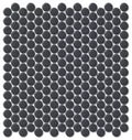 Mosaico mate Penny NatureGlass Black 28.7 x 28.4 cm ONIPENNABM