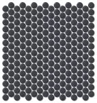 Mosaico mate Penny NatureGlass Black 28.7 x 28.4 cm ONIPENNABM