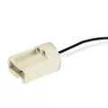 Base para bombillo G9 de porcelana blanca Volteck POPO-9 / 46391