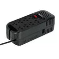 Regulador de voltaje 8 tomas 1600V 800W negro Volteck RV-1600 / 45574