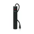 Regleta 6 tomas con protector de voltaje 450J cable de 75 cm negro Volteck MUL-645N / 47804