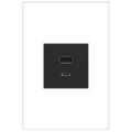 Toma USB tipo A y C carga ultra rapida 1 modulo grafito Adorne ARUSB2AC6G4