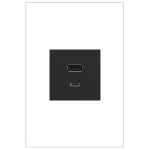 Toma USB tipo A y C carga ultra rapida 1 modulo grafito Adorne ARUSB2AC6G4