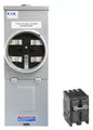 Base para medidor con breaker 2 polos 100A UL Eaton BRM2100MR2-UL+BR2100