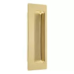 Tiradera empotrada rectangular laton brillante Hermex JALE-11 / 48991