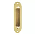 Tiradera empotrada ovalada laton brillante Hermex JALE-12 / 48992