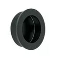 Tiradera empotrada redonda 40 mm negro mate Hermex JALED-63 / 47802