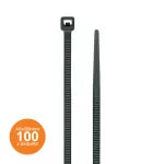 Amarra plastica 4.8 x 200 mm negra Kualox KX-PP004 (100 por paquete)