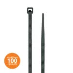 Amarra plastica 4.8 x 400 mm negra Kualox KX-PP005 (100 por paquete)
