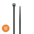 Amarra plastica 7.6 x 300 mm negra Kualox KX-PP006 (50 por paquete)