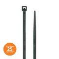 Amarra plastica 7.6 x 550 mm negra Kualox KX-PP007 (25 por paquete)