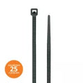 Amarra plastica 4.8 x 400 mm negra Kualox KX-PP018 (25 por paquete)