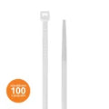 Amarra plastica 4.8 x 400 mm blanca Kualox KX-PP012 (100 por paquete)