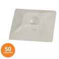 Base auto adherible para amarra plastica 3 mm (50 por paquete)