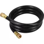 Manguera para gas PVC 3/8" x 1.5 metros con conexion negra Foset MGAN-15 / 40075