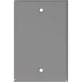 Placa ciega de acero para intemperie 4” x 2” gris UL