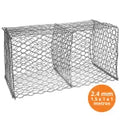 Caja gavion en malla (2.4 mm) 1.5 x 1 x 1 metro (largo x ancho x alto) 8 x 10