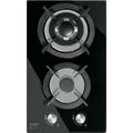 Cocina de gas empotrable 2 quemadores con vidrio negro Foset PAE-302GV / 46249