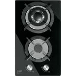 Cocina de gas empotrable 2 quemadores con vidrio negro Foset PAE-302GV / 46249