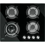 Cocina de gas empotrable 4 quemadores (60 cm) con vidrio negro Foset PAE-604GV / 48408