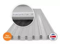 Lamina techo rectangular esmaltada blanca 0.42 mm x 1.06 x metro ArcelorMittal