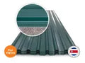 Lamina techo rectangular esmaltada verde 0.42 mm x 1.06 x metro ArcelorMittal