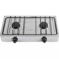 Cocina de gas de sobreponer 2 quemadores (50 cm) acero inoxidable Foset PAGA-2X / 48234