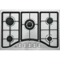 Cocina de gas empotrable 5 quemadores (75 cm) acero inoxidable Riviera Foset PAE-755GA / 48316