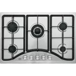 Cocina de gas empotrable 5 quemadores (75 cm) acero inoxidable Riviera Foset PAE-755GA / 48316