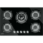 Cocina de gas empotrable 5 quemadores (75 cm) vidrio negro Riviera Foset PAE-755GV / 48409